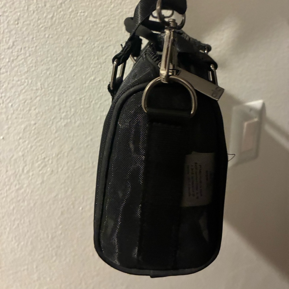 ALO Yoga Black  Crossbody Bag with Silver Hardware